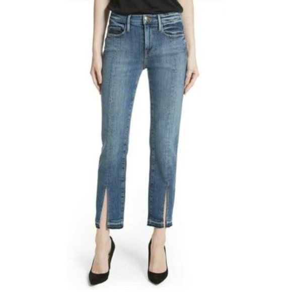 FRAME Le Nouveau Split Hem Jeans Sz 27 - Picture 1 of 13